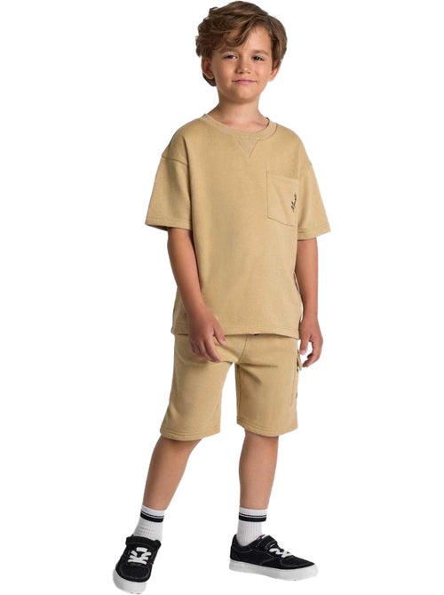 Juego de camiseta y shorts diseño texto niños - minoti - Kiabi Juego de camiseta y shorts diseño texto niños - minoti - Kiabi