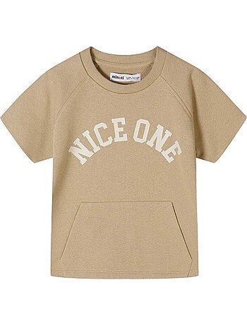 Juego de camiseta y shorts diseño texto niños - minoti