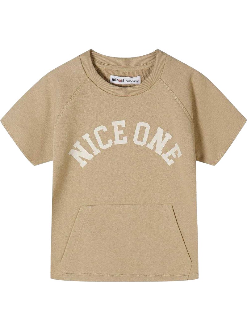 Juego de camiseta y shorts diseño texto niños - minoti Beige - Kiabi