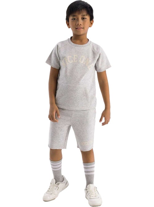 Juego de camiseta y shorts diseño texto niños - minoti - Kiabi Juego de camiseta y shorts diseño texto niños - minoti - Kiabi