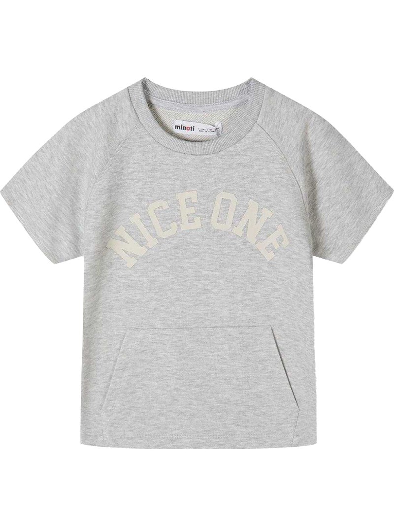 Juego de camiseta y shorts diseño texto niños - minoti Gris - Kiabi