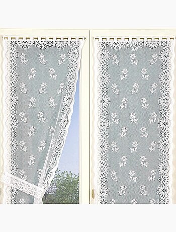 Juego de cortinas «bonne-femme» con pinzas