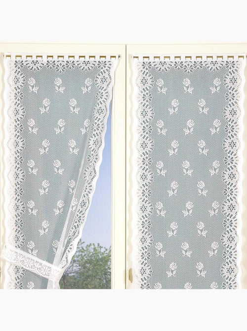 Juego de cortinas «bonne-femme» con pinzas - Kiabi Juego de cortinas «bonne-femme» con pinzas - Kiabi