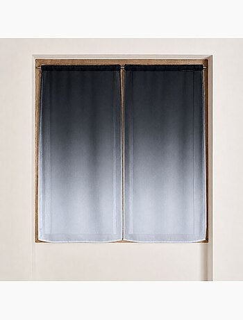 Juego de cortinas transparentes con degradado de colores