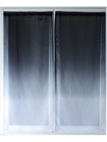 Juego de cortinas transparentes con degradado de colores