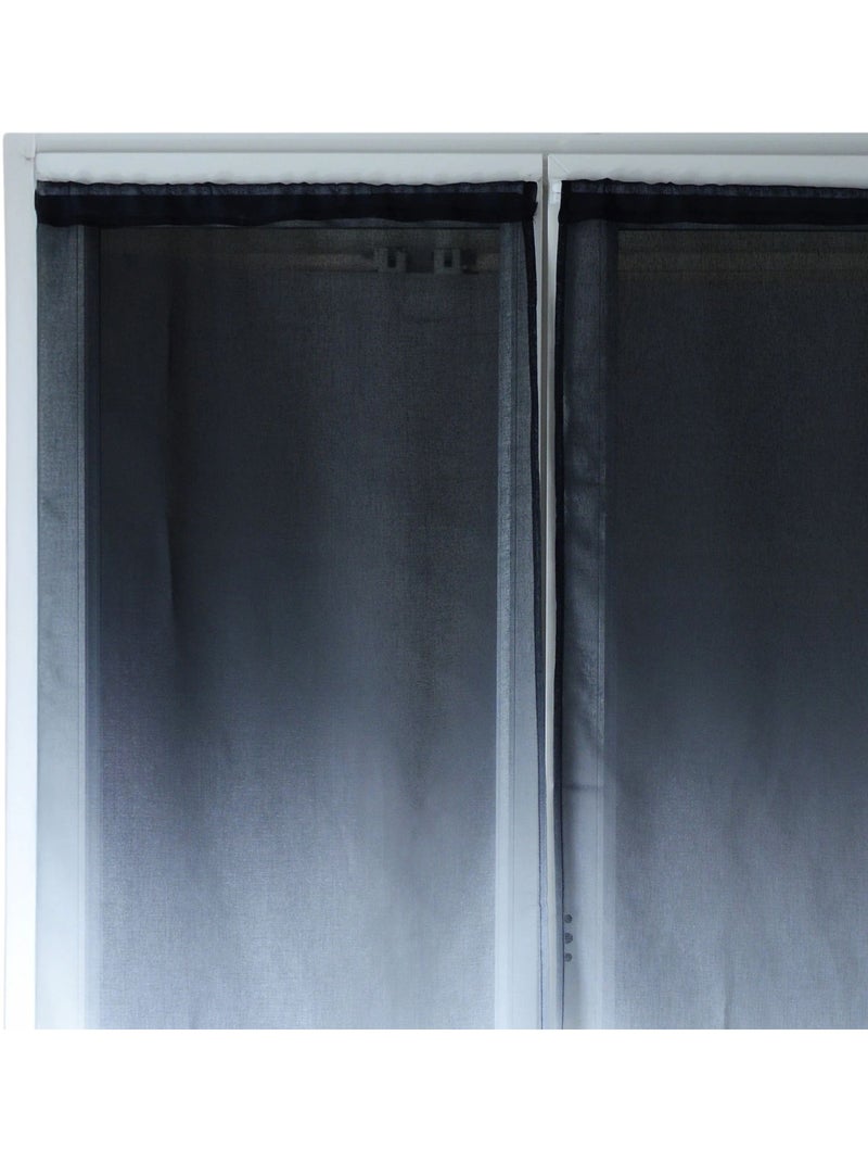 Juego de cortinas transparentes con degradado de colores Gris claro - Kiabi