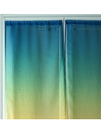 Juego de cortinas transparentes con degradado de colores
