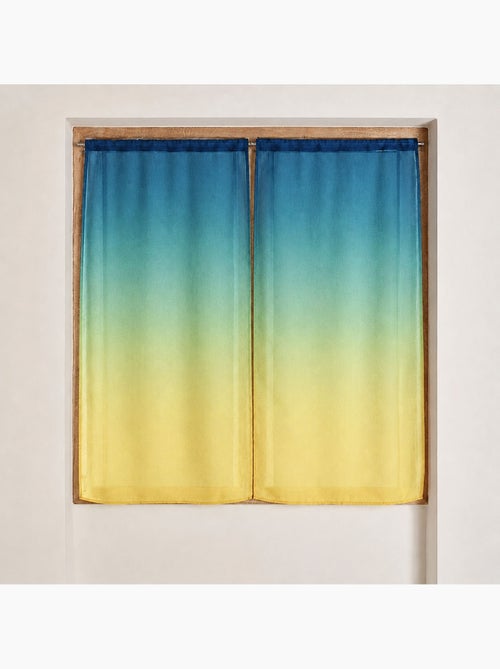 Juego de cortinas transparentes con degradado de colores - Kiabi
