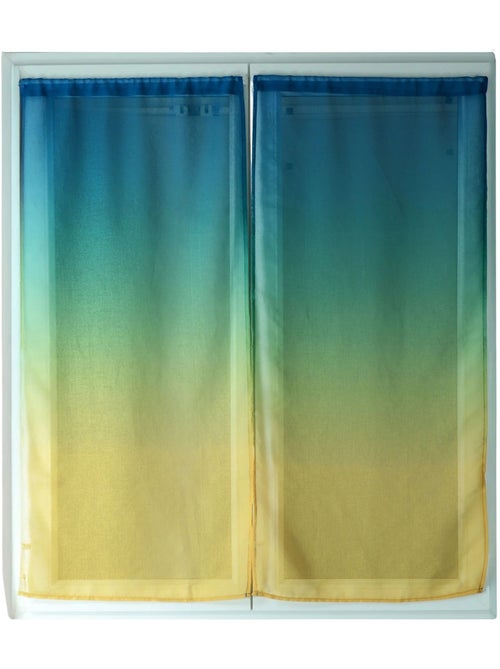 Juego de cortinas transparentes con degradado de colores - Kiabi