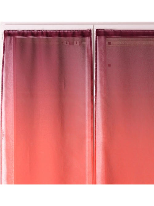 Juego de cortinas transparentes con degradado de colores - Kiabi