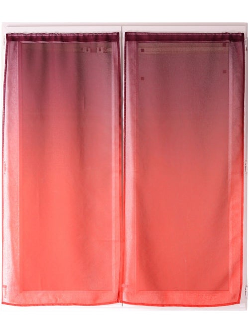 Juego de cortinas transparentes con degradado de colores - Kiabi