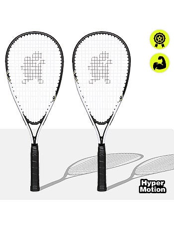 Juego de crossminton HyperMotion – 2 raquetas, 5 volantes, bolsa de transporte