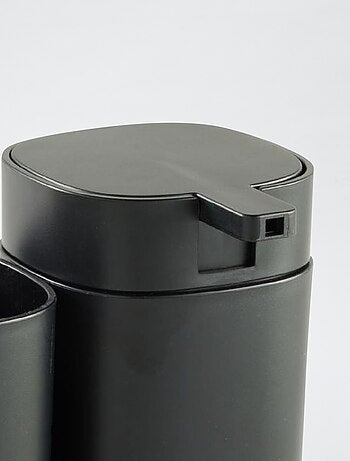 Juego de dispensador de jabón + vaso para cepillos de dientes
