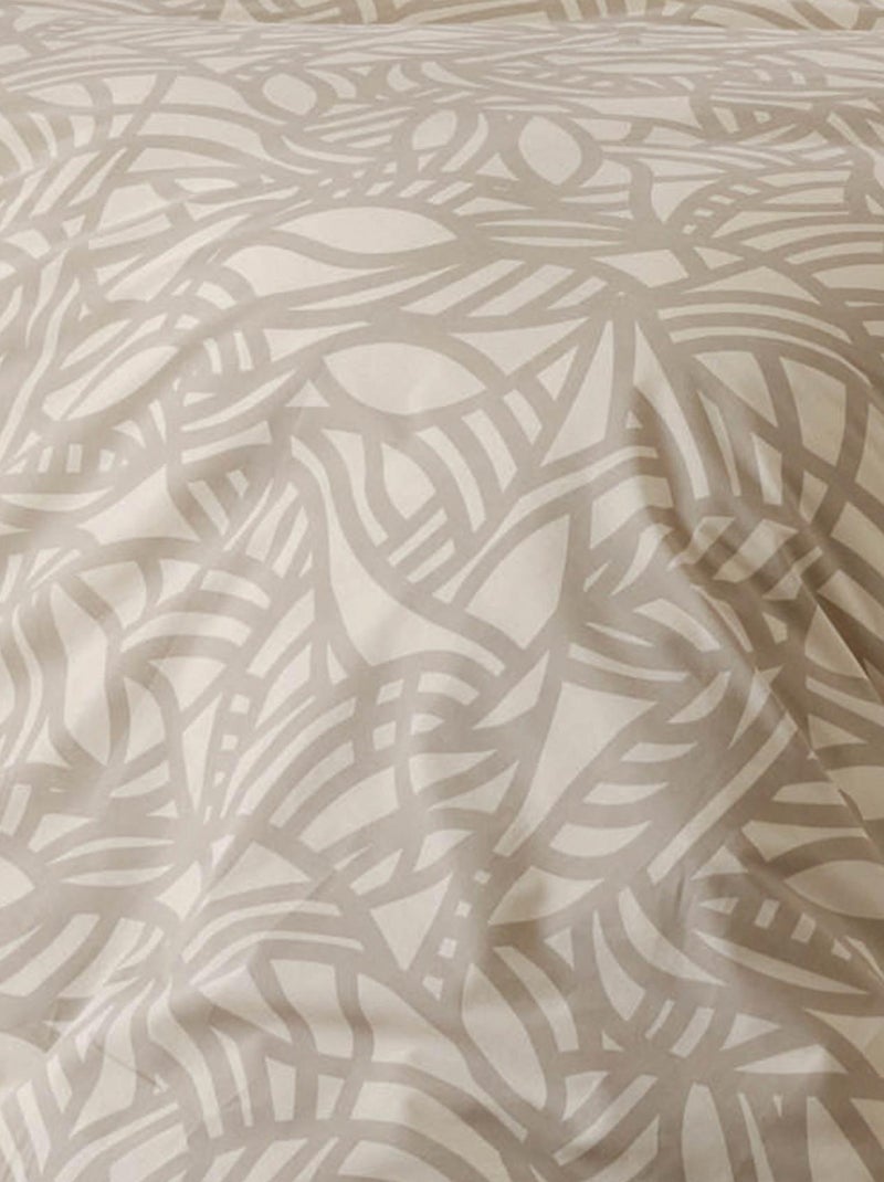 Juego de edredón con estampado gráfico Beige - Kiabi