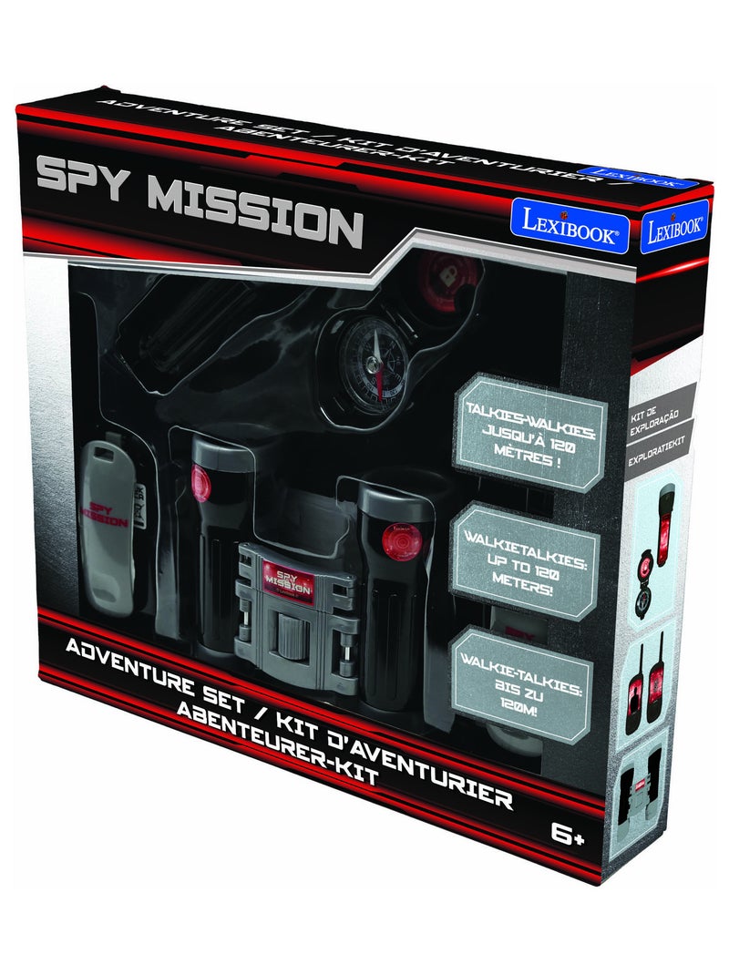 Juego de espía completo con walkie talkies de hasta 120 m, prismáticos, linterna y brújula N/D - Kiabi