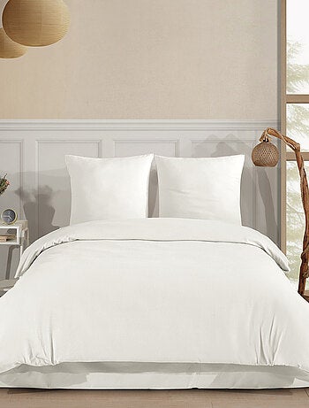 Juego de funda de edredón + 2 FA 65x65 cm franela de algodón