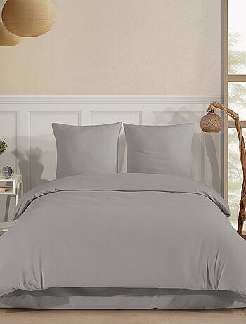 Juego de funda de edredón + 2 FA 65x65 cm franela de algodón