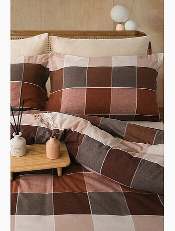 Juego de funda de edredón + 2 FA 65x65 cm franela de algodón