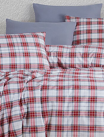 Juego de funda de edredón + 2 FA 65x65 cm franela de algodón