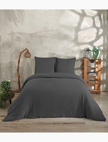 Juego de funda de edredón + 2 FA de gasa de algodón