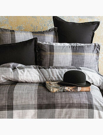 Juego de funda de edredón 240x220 cm+ 2 fundas de almohada 63x63cm de satén de algodón "Dunloe
