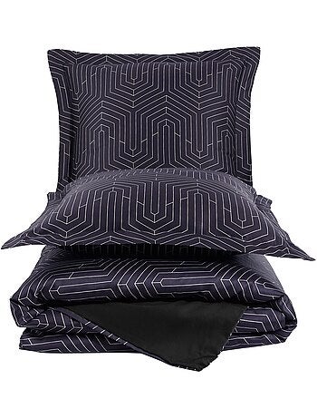 Juego de funda de edredón 240x220 cm+ 2 fundas de almohada 63x63cm de satén de algodón