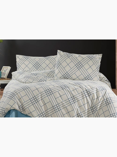 Juego de funda de edredón +funda de almohada 100% algodón - Kiabi Juego de funda de edredón +funda de almohada 100% algodón - Kiabi