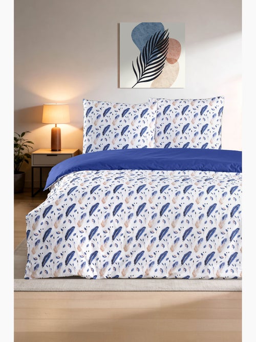 Juego de funda de edredón +funda de almohada 100% algodón - Kiabi Juego de funda de edredón +funda de almohada 100% algodón - Kiabi