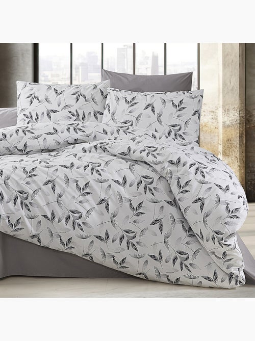 Juego de funda de edredón +funda de almohada 100% algodón - Kiabi Juego de funda de edredón +funda de almohada 100% algodón - Kiabi