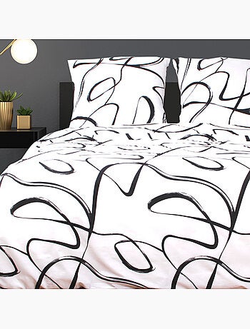 Juego de funda de edredón +funda de almohada 100% algodón "Irregulaire