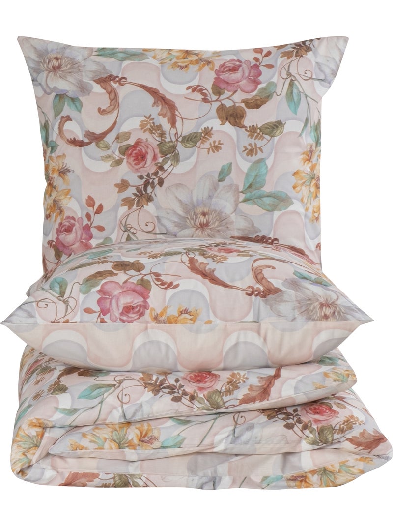 Juego de funda de edredón +funda de almohada 100% algodón "Isabella" Multicolor - Kiabi