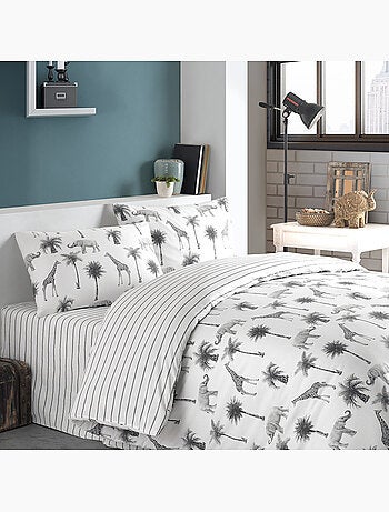 Juego de funda de edredón +funda de almohada 100% algodón "Jungle