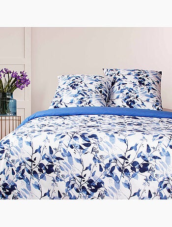 Juego de funda de edredón +funda de almohada 100% algodón "Leaves