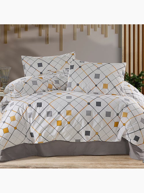Juego de funda de edredón +funda de almohada 100% algodón - Kiabi Juego de funda de edredón +funda de almohada 100% algodón - Kiabi
