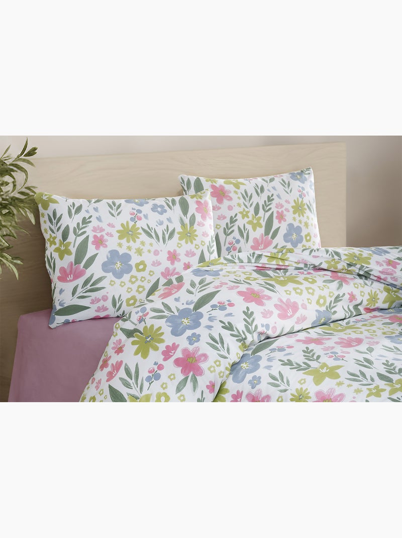 Juego de funda de edredón +funda de almohada 100% algodón Multicolor - Kiabi