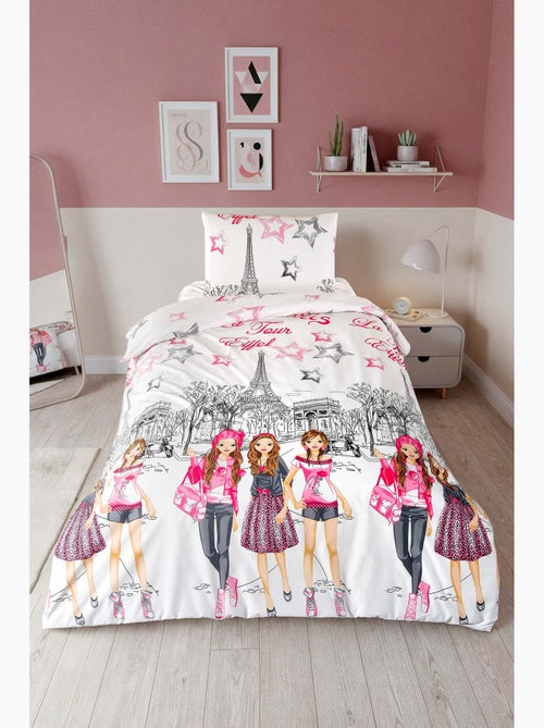 Juego de funda de edredón +funda de almohada 100% algodón - Kiabi