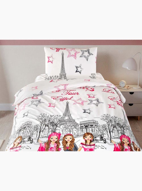 Juego de funda de edredón +funda de almohada 100% algodón - Kiabi