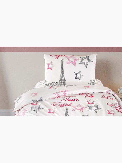 Juego de funda de edredón +funda de almohada 100% algodón - Kiabi