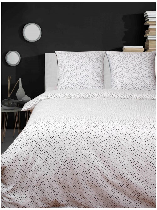 Juego de funda de edredón +funda de almohada  100% algodón "Points" - Kiabi