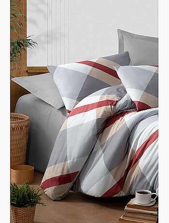 Juego de funda de edredón +funda de almohada 100% algodón "Sherry