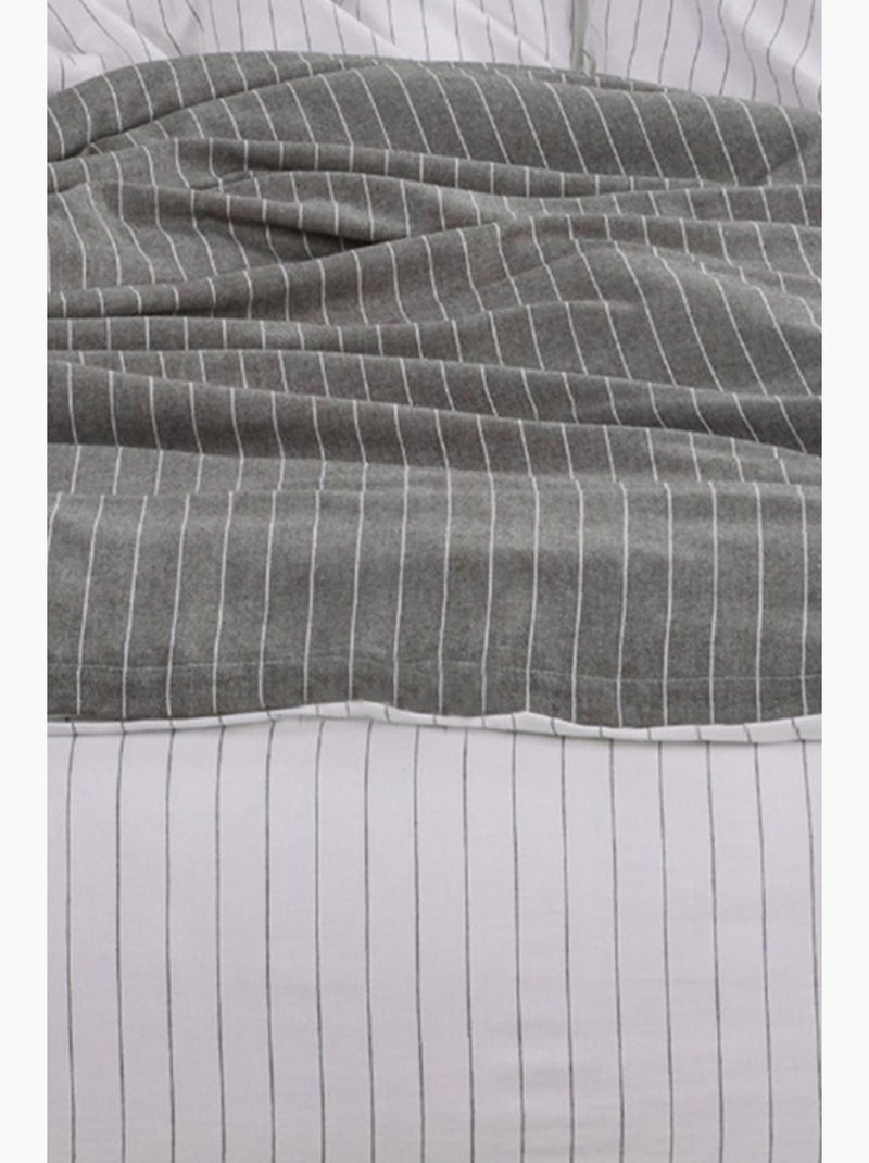 Juego de funda de edredón +funda de almohada 100% algodón Verde caqui - Kiabi