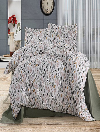 Juego de funda de edredón +funda de almohada 100% algodón