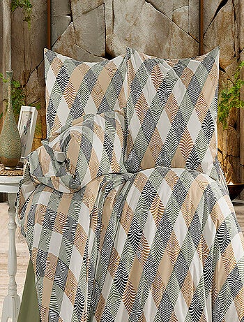 Juego de funda de edredón +funda de almohada 100% algodón