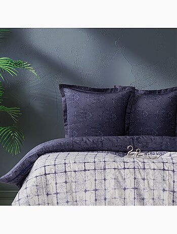 Juego de funda de edredón + funda de almohada satén de algodón "Melori