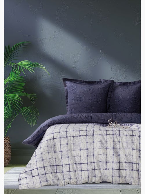 Juego de funda de edredón + funda de almohada satén de algodón "Melori" - Kiabi Juego de funda de edredón + funda de almohada satén de algodón "Melori" - Kiabi