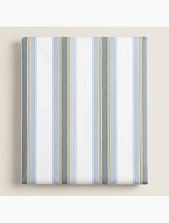 Juego de funda nórdica 100% algodón con funda/s de almohada, raya ancha - gamusi.