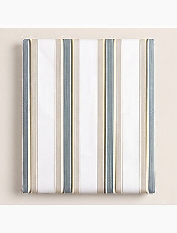 Juego de funda nórdica 100% algodón con funda/s de almohada, raya ancha - gamusi.
