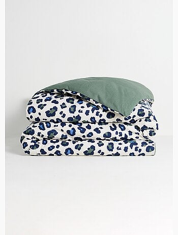 Juego de funda nórdica de algodón, estampado de leopardo - AFIBEL