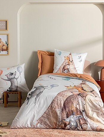 Juego de funda nórdica de animales del bosque