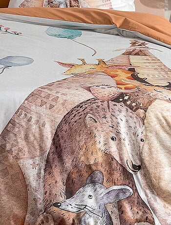 Juego de funda nórdica de animales del bosque